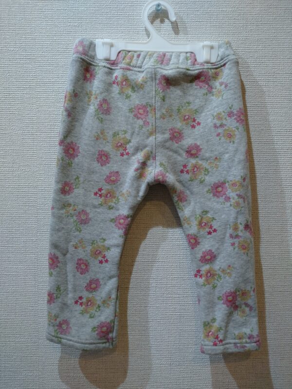 26.【中古】【子供服】裏起毛パンツ　90㎝【女児用】